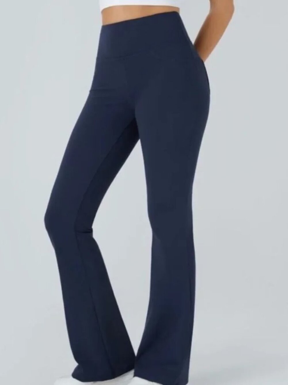 HALARA Navy Blue Boot Cut Flare Leggings Pants Women’s Large Tall